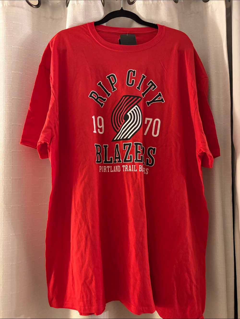 Fanatics Red Rip City Blazers Portland Trail Blazers Short Sleeve Tee NWT 3XL